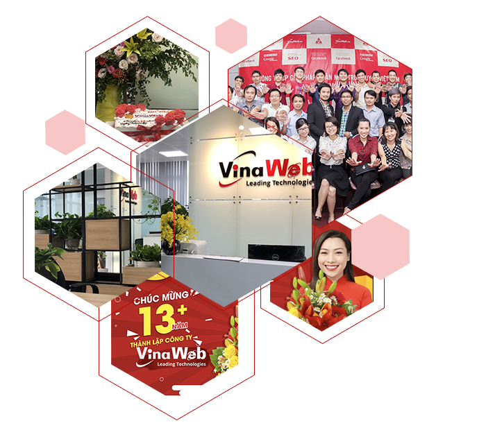 Vinaweb có <strong>+15 năm</strong> Kinh nghiệm <br>Thiết kế web & Quảng Cáo 